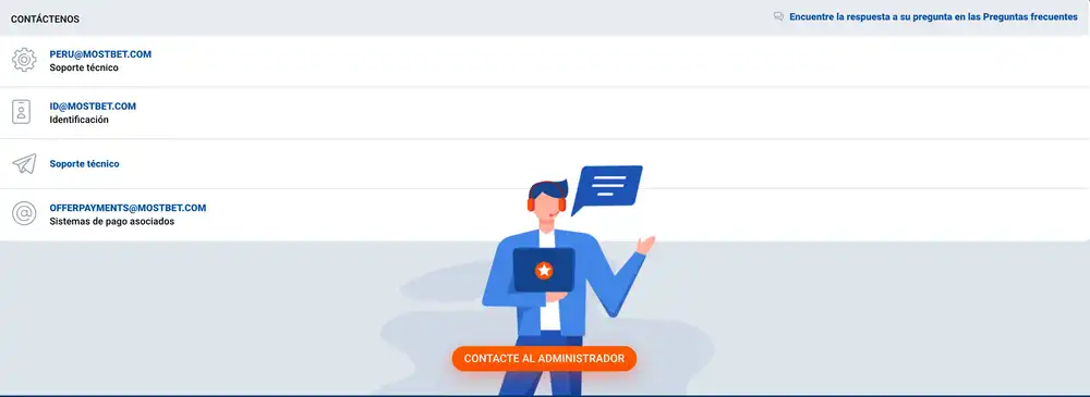 Servicio de Atención al Cliente de Most bet