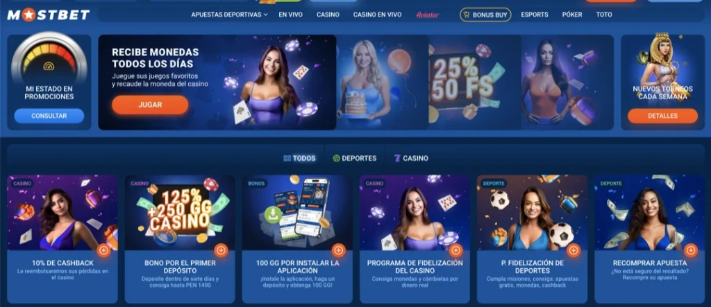 Promociones de Mostbet